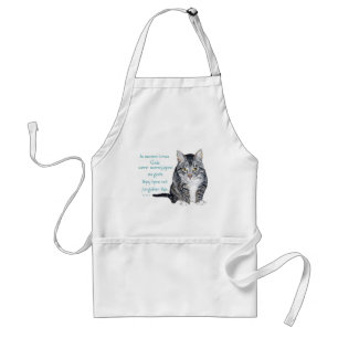 Cat Wisdom - in ancient times, Cats were Standard Apron