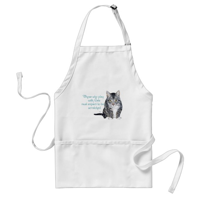 Cat Wisdom - Playing to be Scratched? Standard Apron (Front)