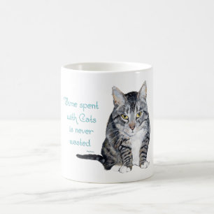 Cat Wisdom - Time spent with Cats Coffee Mug