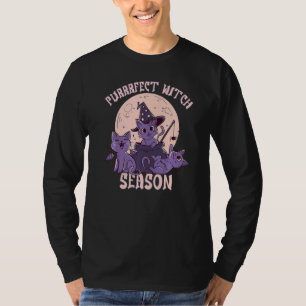 Cat Witch Cute Halloween for Cat Kitty T-Shirt