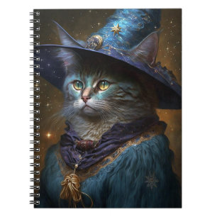 Cat Witch Fantasy Art Notebook