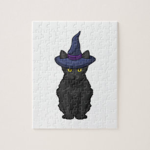 Cat Witch Jigsaw Puzzle