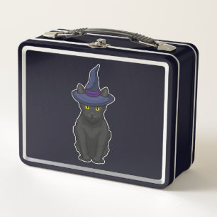 Cat Witch Metal Lunch Box