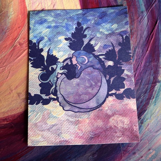 Cat Witch Moon Goddess Wiccan Cat Person  Invitation (Creator Uploaded)