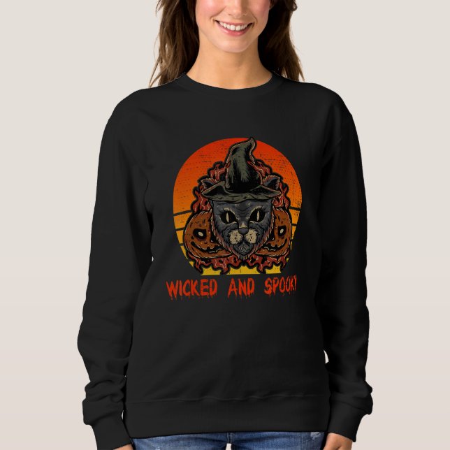 Cat witch witcher sweatshirt (Front)