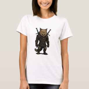 Cat Witcher – Mediaeval Fantasy Warrior T-Shirt