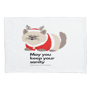 Cat With A Ball Of Yarn Pillowcase