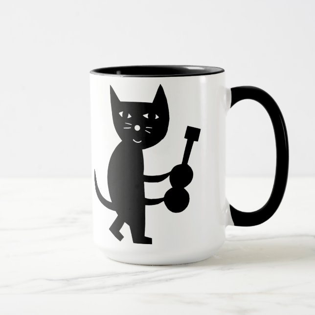 Cat With A Guitar Mug (Right)