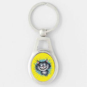 Cat with a smile. key ring