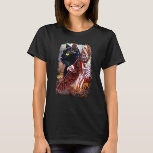 Cat with American eagle T-Shirt