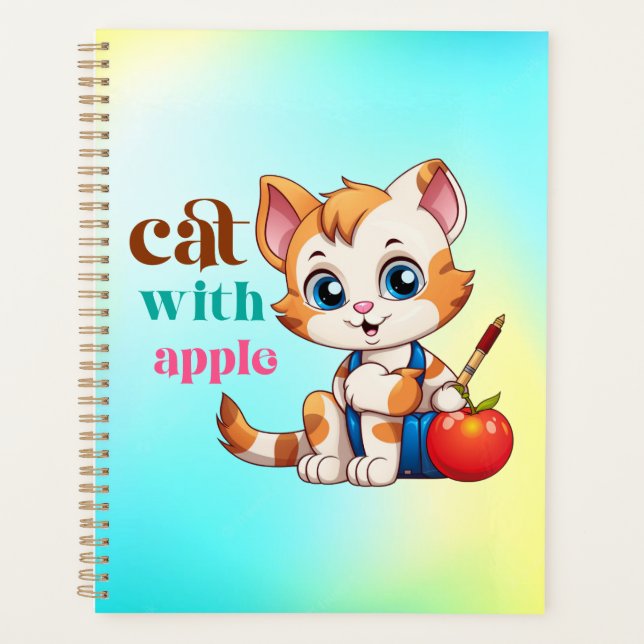 Cat With Apple-85242 Planner (Front)