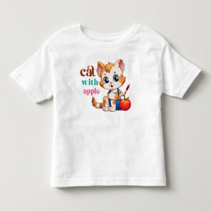 Cat With Apple-85242 Toddler T-Shirt