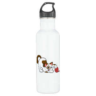 Cat with Ball of Wool 710 Ml Water Bottle