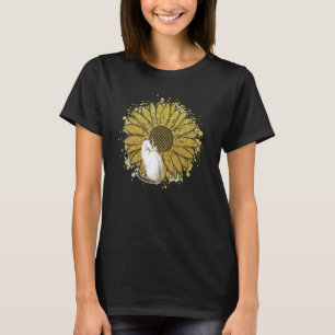 Cat With Beautiful Sunflower Paws Love Cat Mum Cat T-Shirt