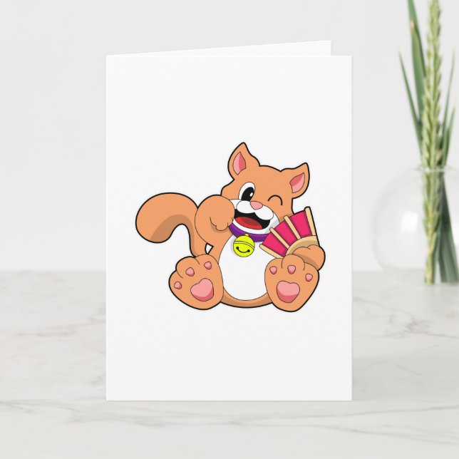 Cat with Bell Card (Front)