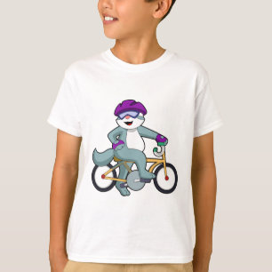 Cat with Bicycle T-Shirt