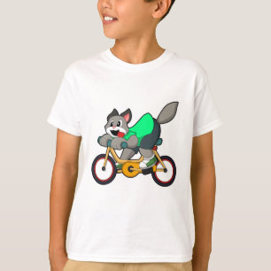 Cat with Bicycle T-Shirt