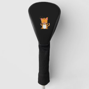 Cat with Braces Golf Head Cover