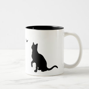 Cat with Butterfly Mug