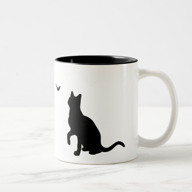 Cat with Butterfly Mug (Right)