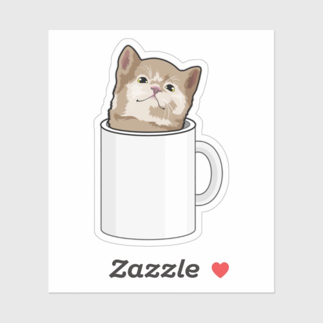 Cat with Coffee mug (Sheet)