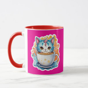 Cat with Coffee Mug-94678 Mug