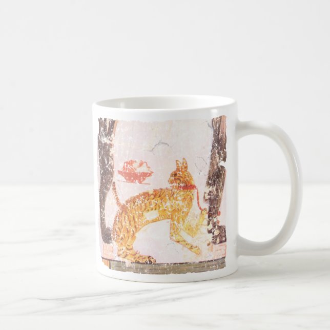 cat with collar coffee mug (Right)