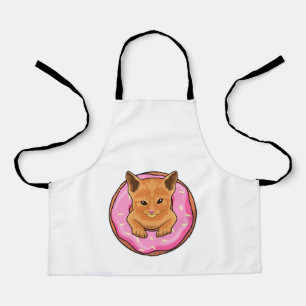 Cat with Doughnut Apron