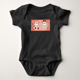 CAT WITH FACE MASK BABY BODY SUIT BABY BODYSUIT