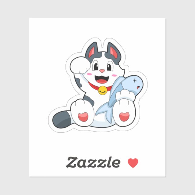 Cat with Fish (Sheet)