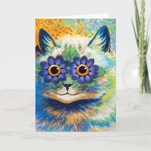 Cat with Flower Eyes   Louis Wain   Pos Card