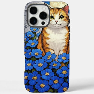 Cat with Flowers Phone Case - Floral Feline Cover