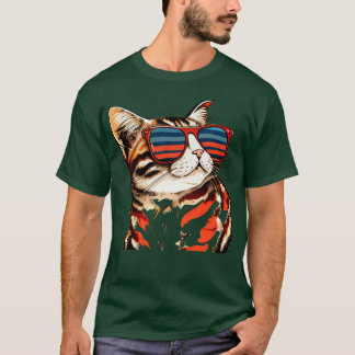 cat With Glasses summer For all cat lovers T-Shirt