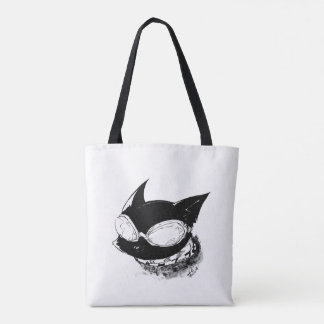 Cat with Goggles Logo Tote