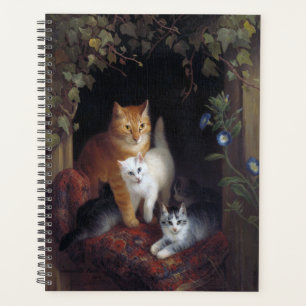 Cat with Kittens Henriette Knip 1844 Planner