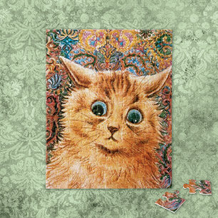 Cat with Large Eyes Louis Wain Jigsaw Puzzle