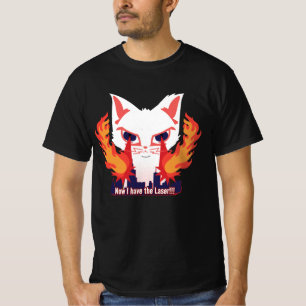 Cat with laser eyes burning down the city T-Shirt