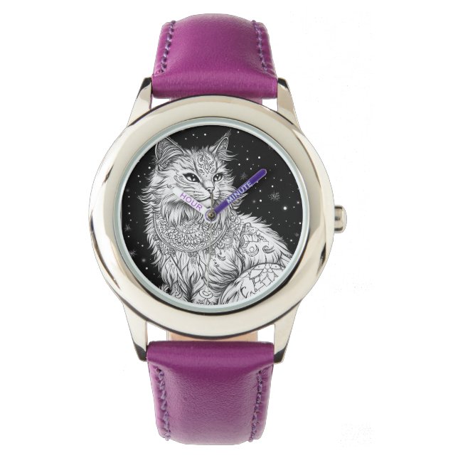 Cat with Mandala watch Children (Front)