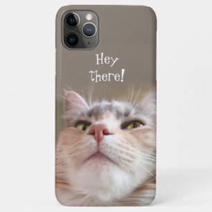 Cat with message iPhone 11 pro max case
