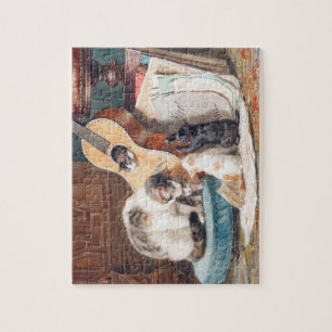 Cat with music Puzzle