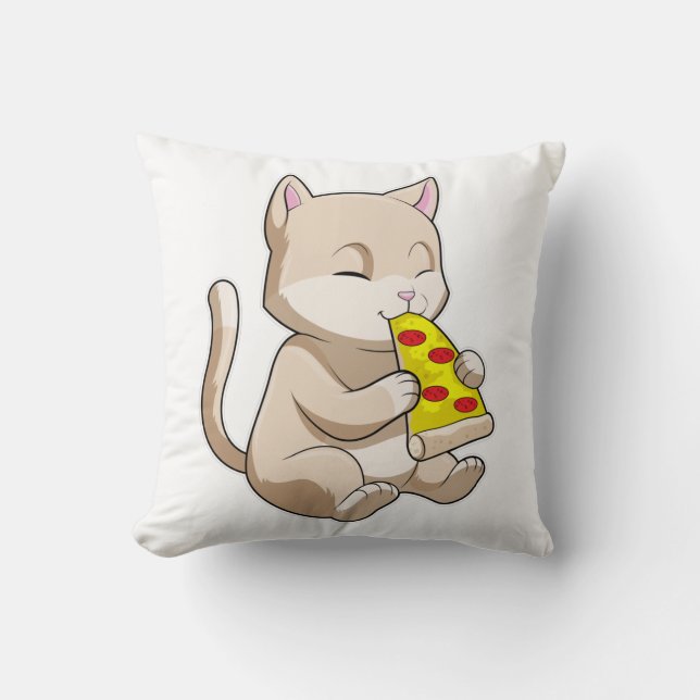 Cat with Pizza Cushion (Front)