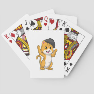 Cat with Ramen Bowl Playing Cards