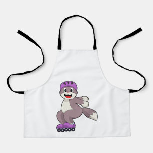 Cat with Roller skates Apron