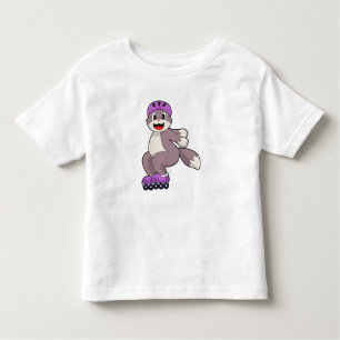 Cat with Roller skates Toddler T-Shirt