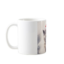 Cat with Santa Hat Mug