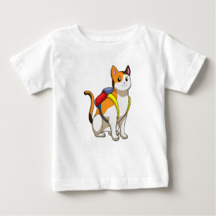 Cat with Satchel Baby T-Shirt