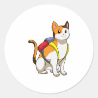 Cat with Satchel