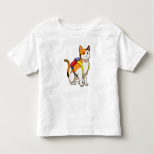 Cat with Satchel Toddler T-Shirt