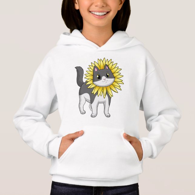Cat with Sunflower (Front)