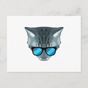 Cat with Sunglasses Postcard